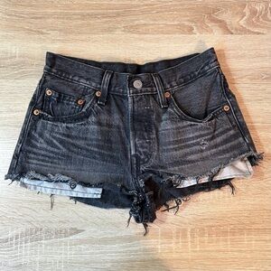 Levi's Black Jean Shorts for Women